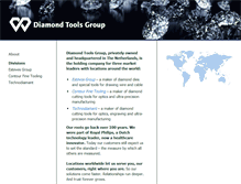 Tablet Screenshot of diamondtoolsgroup.com